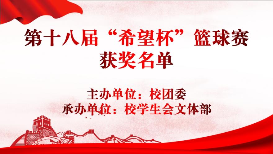 青春“篮”不住,热血不止步 —必赢电子游戏网站第十八届“希望杯”篮球赛闭幕 青春“篮”不住,热血不止步 —必赢电子游戏网站第十八届“希望杯”篮球赛闭幕