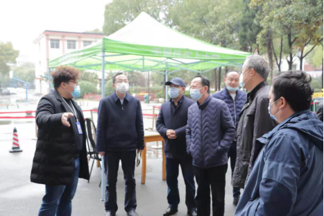 洪山区领导干部莅临必赢官网开展联系“七个一”重点工作 洪山区领导干部莅临必赢官网开展联系“七个一”重点工作